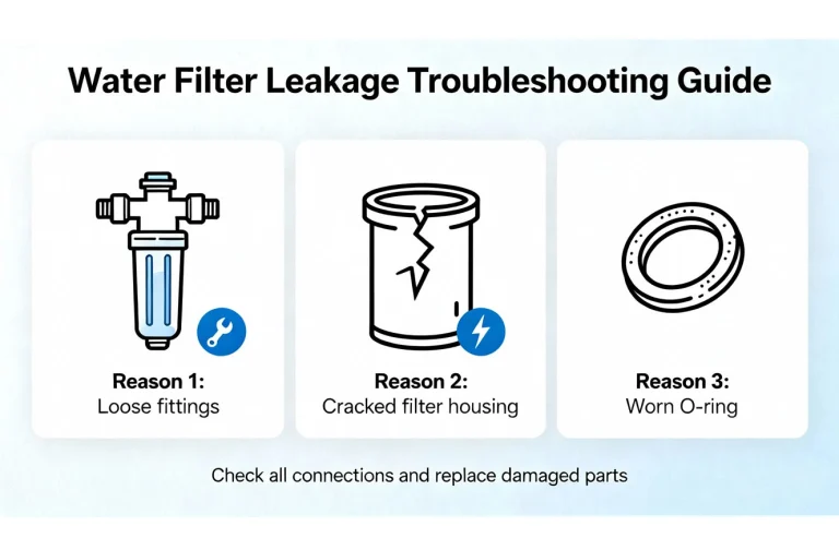 why is my water filter leaking