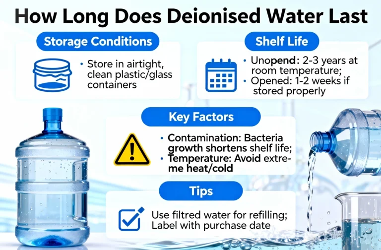 How Long Does Deionised Water Last