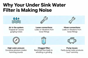 why is my under sink water filter making noise