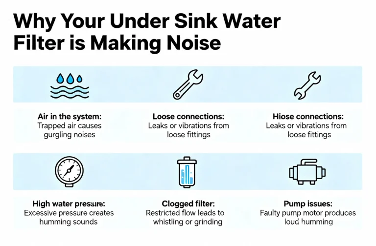 why is my under sink water filter making noise