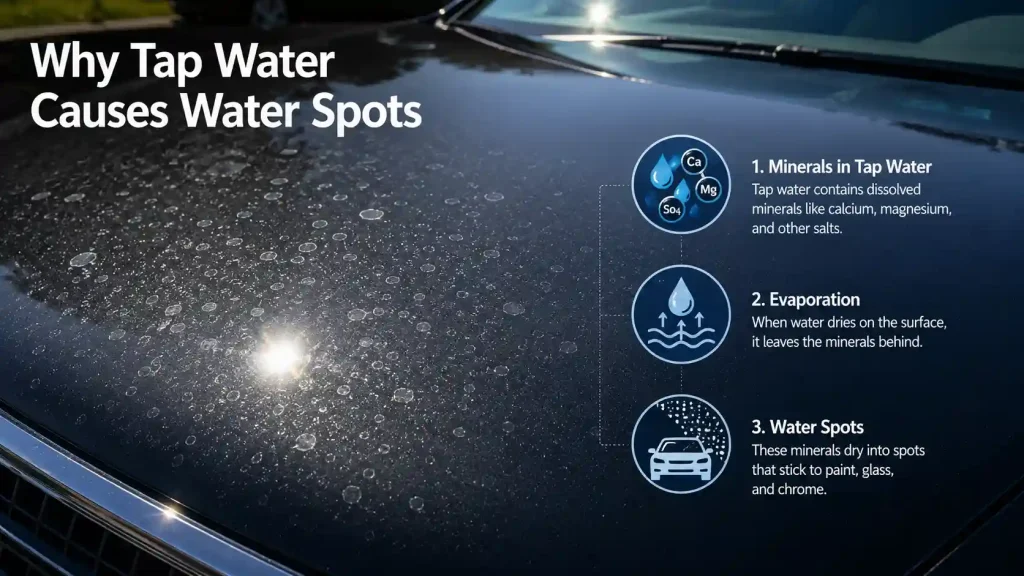 Why Tap Water Causes Water Spots
