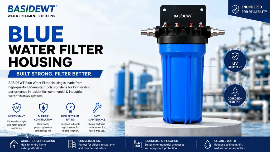 Blue Water Filter Housing