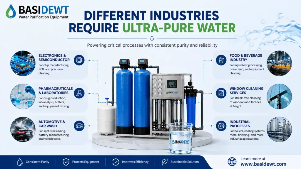 Different Industries Require Ultra-Pure Water