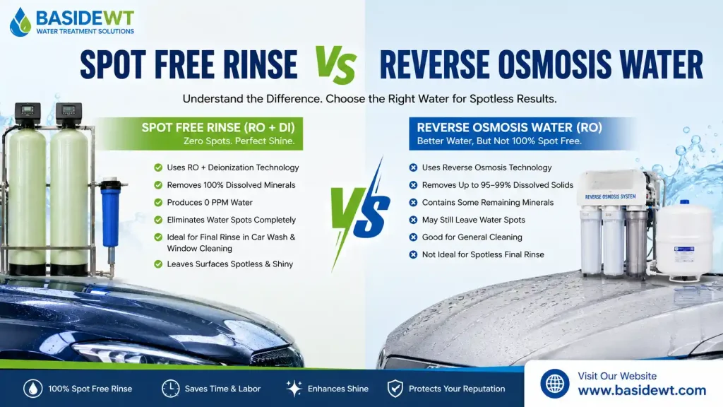 Spot Free Rinse vs Reverse Osmosis Water