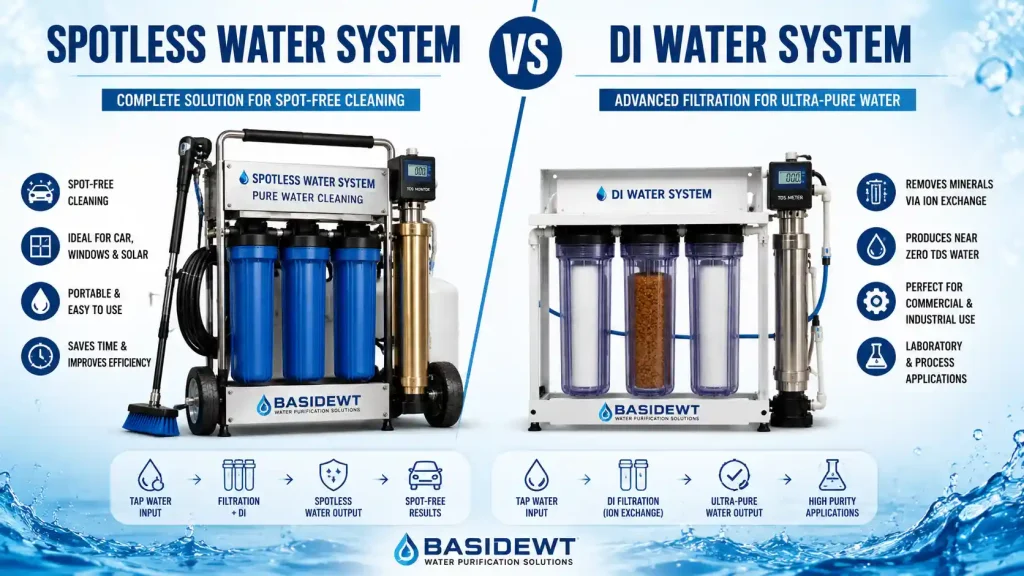 Spotless Water System vs DI Water System