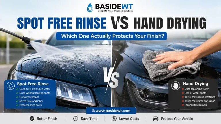 spot free rinse vs hand dryin