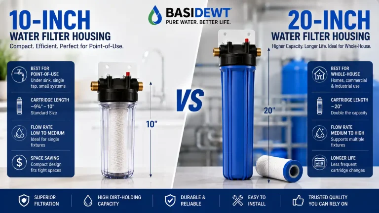 10 Inch vs 20 Inch Water Filter Housing