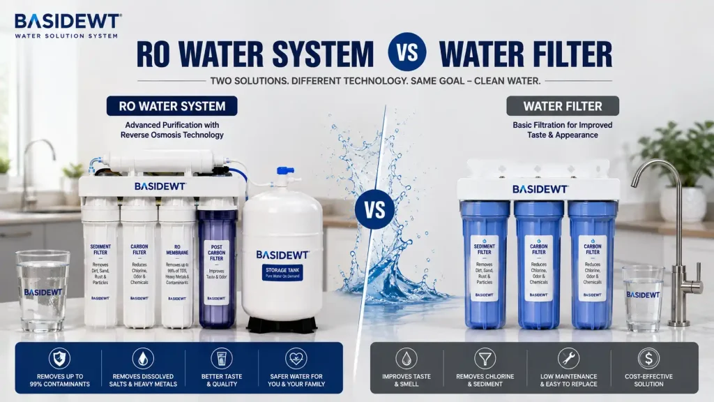 RO Water System vs Water Filter