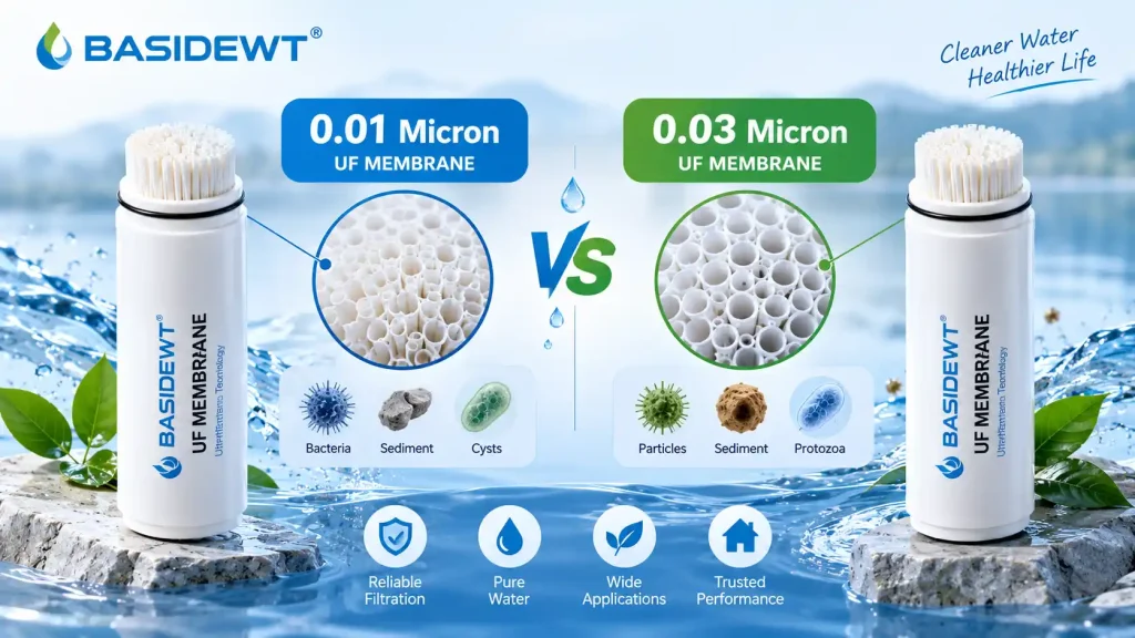 0.01 vs 0.03 Micron UF Membrane