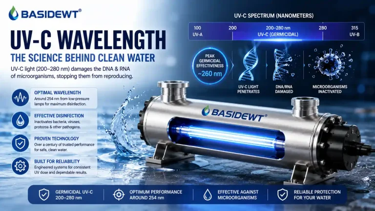 UV-C Wavelength for Water Sterilization