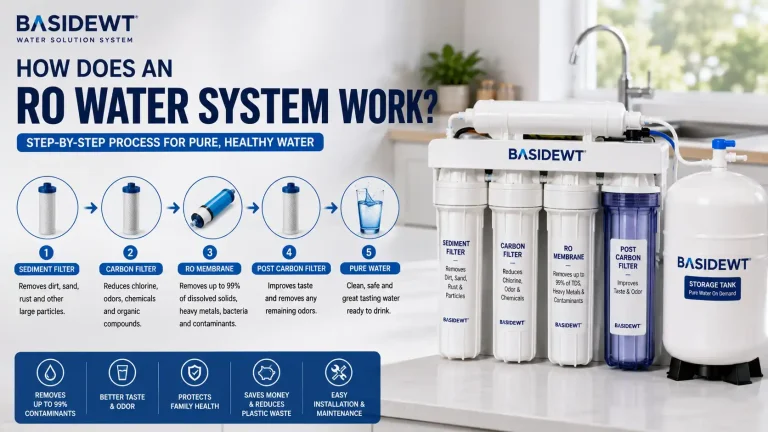 how does an RO water system work