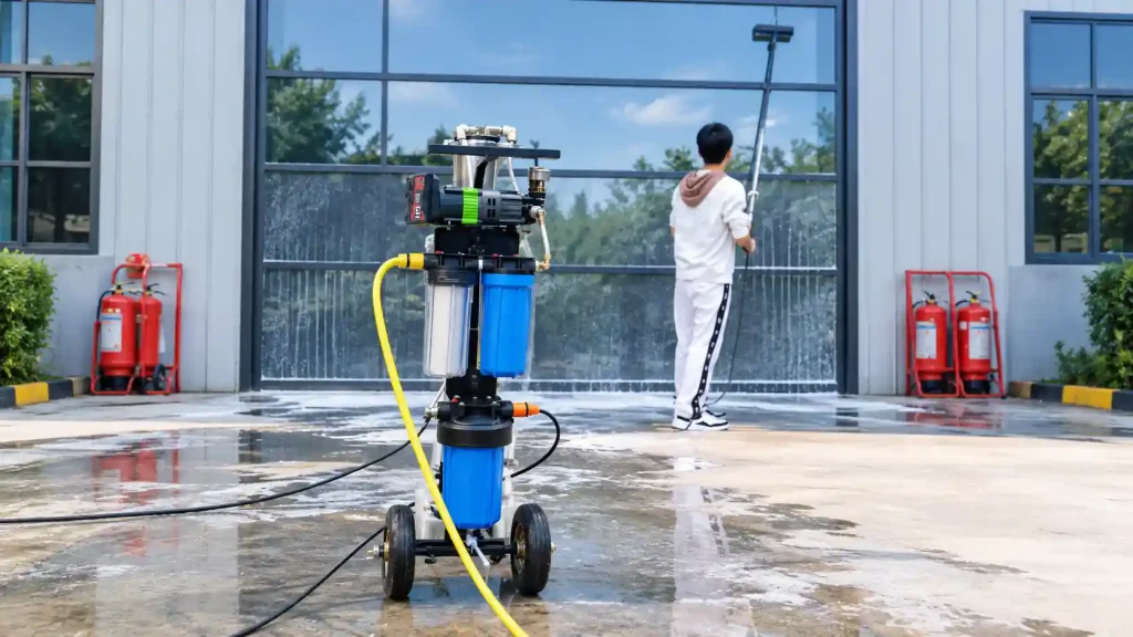 How Does a Water Fed Pole Work