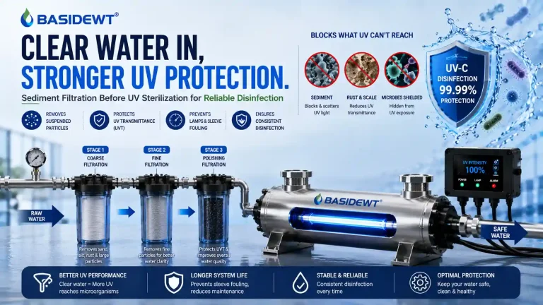 Sediment Filter Before UV Sterilizer