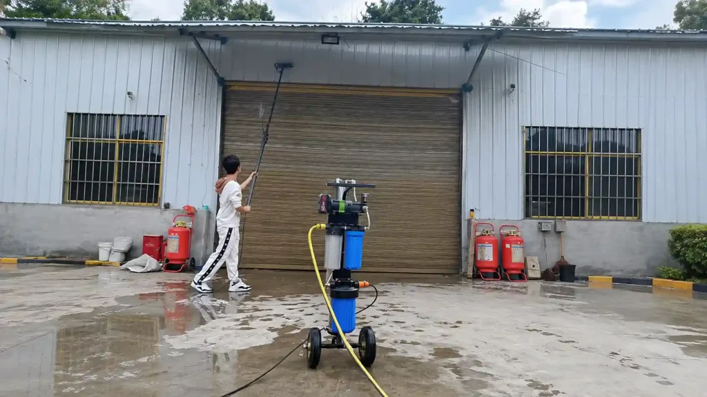 water fed pole window cleaning